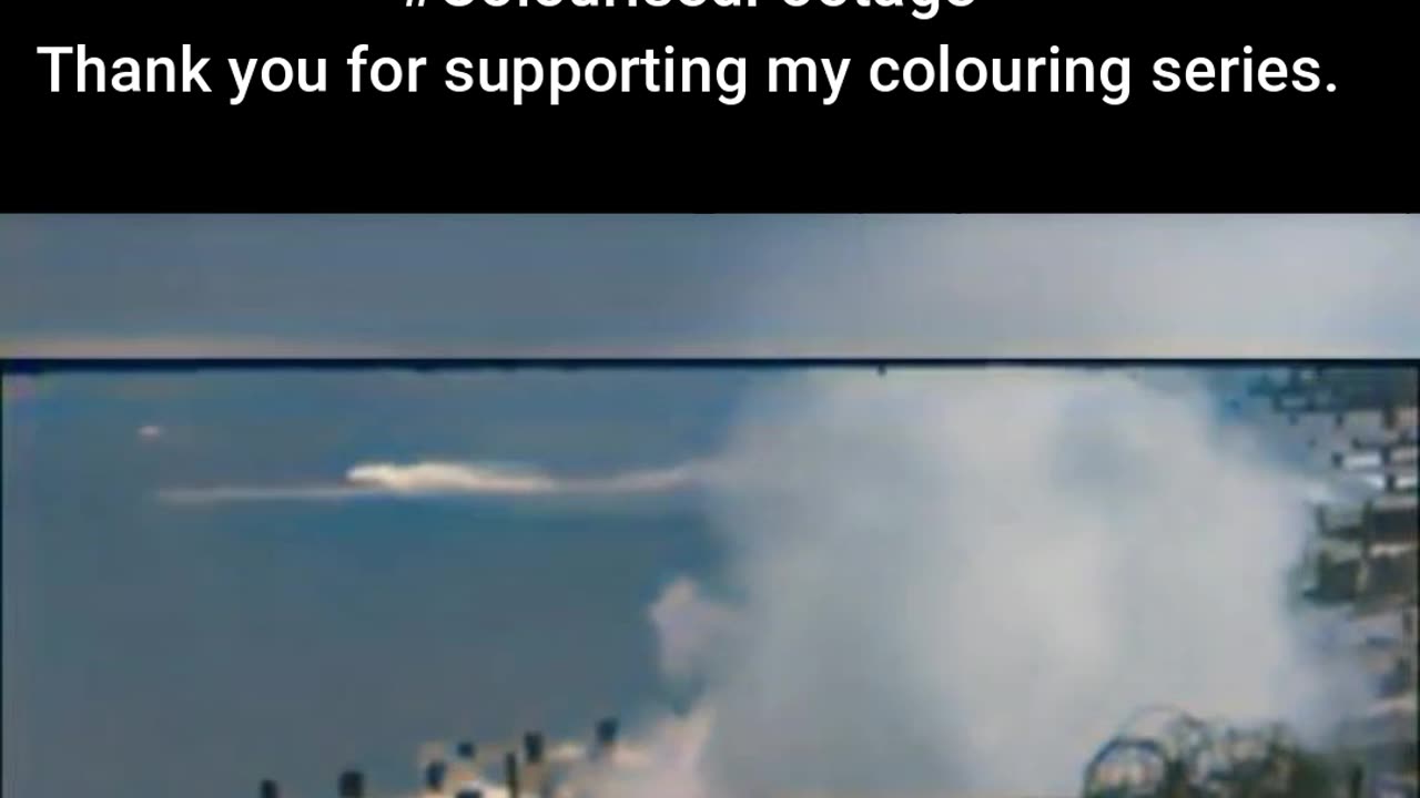 Bouncing Bomb Almost Strikes Cameraman #ColourisedHistory