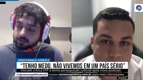 Monark critica decisões do STF e teme perseguição: "Não vivemos em um país sério" 2022-04-04
