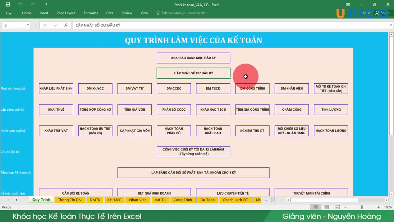 Bài 3 Giới thiệu phần mềm kế toán Excel - Phần 1