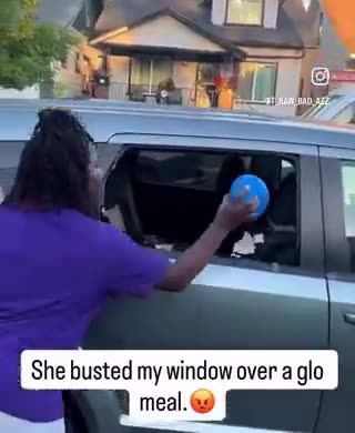 A bonnet banshee busts out a man’s window for eating her $4 ‘GloRilla Meal’ from Rally’s.