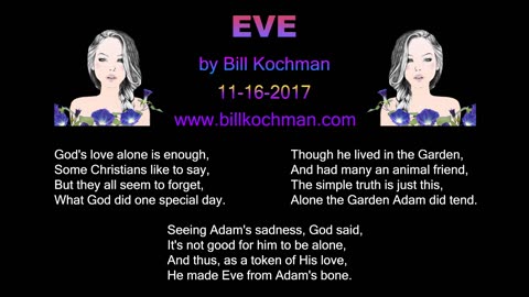 EVE -- an original song by Bill Kochman.