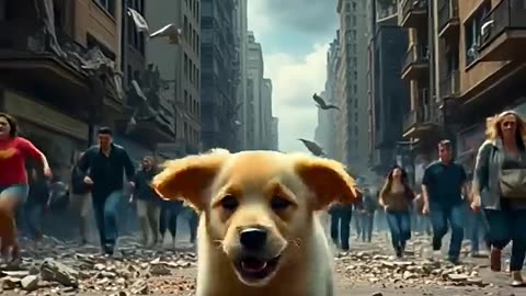 Baby trapped in Earthquake, Dog rescues him