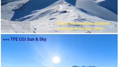 The Final Experiment (TFE) - Antartic Sky - Shadows and Mtns and Sun Fakery