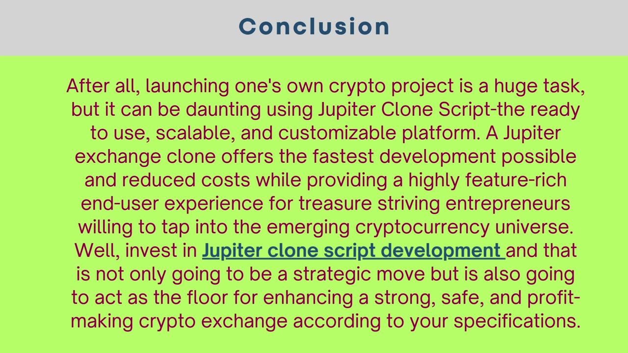 10 Reasons Your Crypto Project Needs a Jupiter Exchange Clone