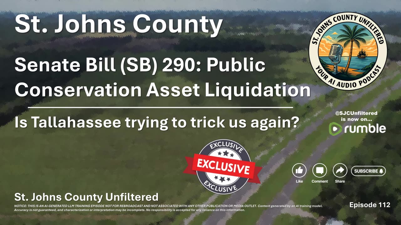 Episode 112 - Senate Bill (SB) 290: Public Conservation Asset Liquidation