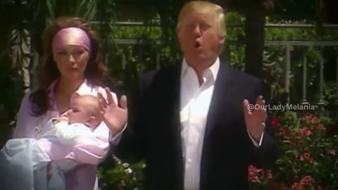 Donald Trump with baby Barron see playlist for pre-16 Trump videos