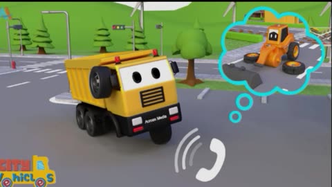 "Rescue Truck and Rescue Excavator Unite: A Detailed Review of Cartoon Film Part 7"