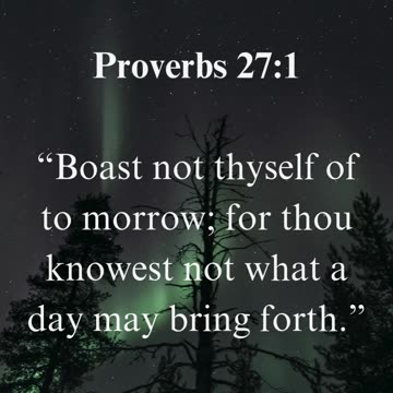 Proverbs 27:1