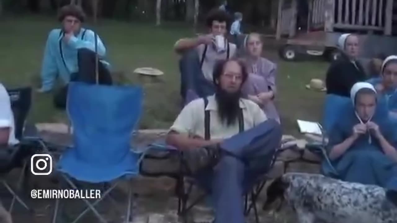 A Guy videos himself Telling the Amish about scientology