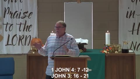 September 28, 2025 Sermon at Lamb of God - 1 John 4:7-12; John 3:16-21