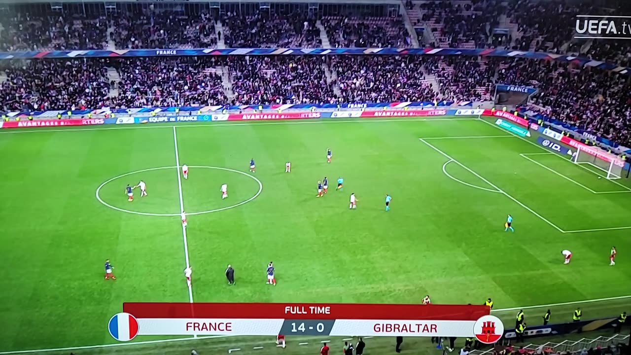 FRANCJA - GIBRALTAR 14:0