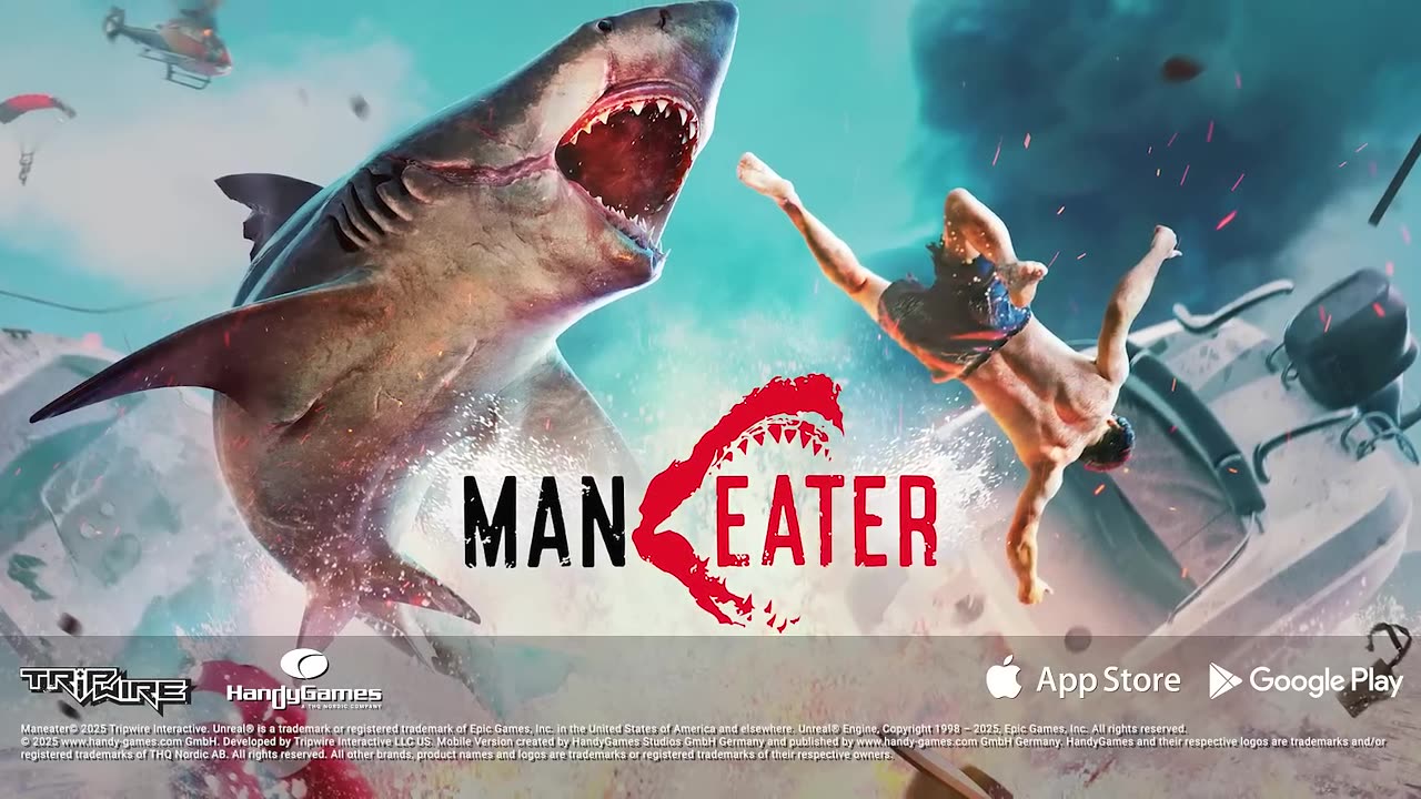 Maneater Mobile Trailer (iOS & Android) – Full ShaRkPG Coming December 15, 2025