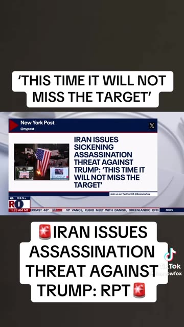 BREAKING NEWS⛔️TEHRAN WARNS TRUMP