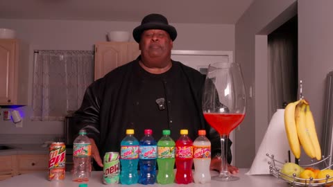 Chugging Every Mountain Dew From 2025 In A HUGE Wine Glass!