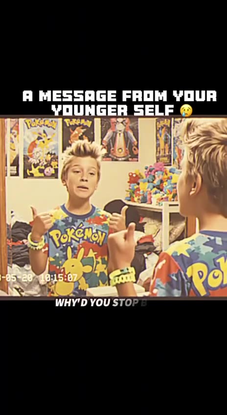 Your younger self is calling you