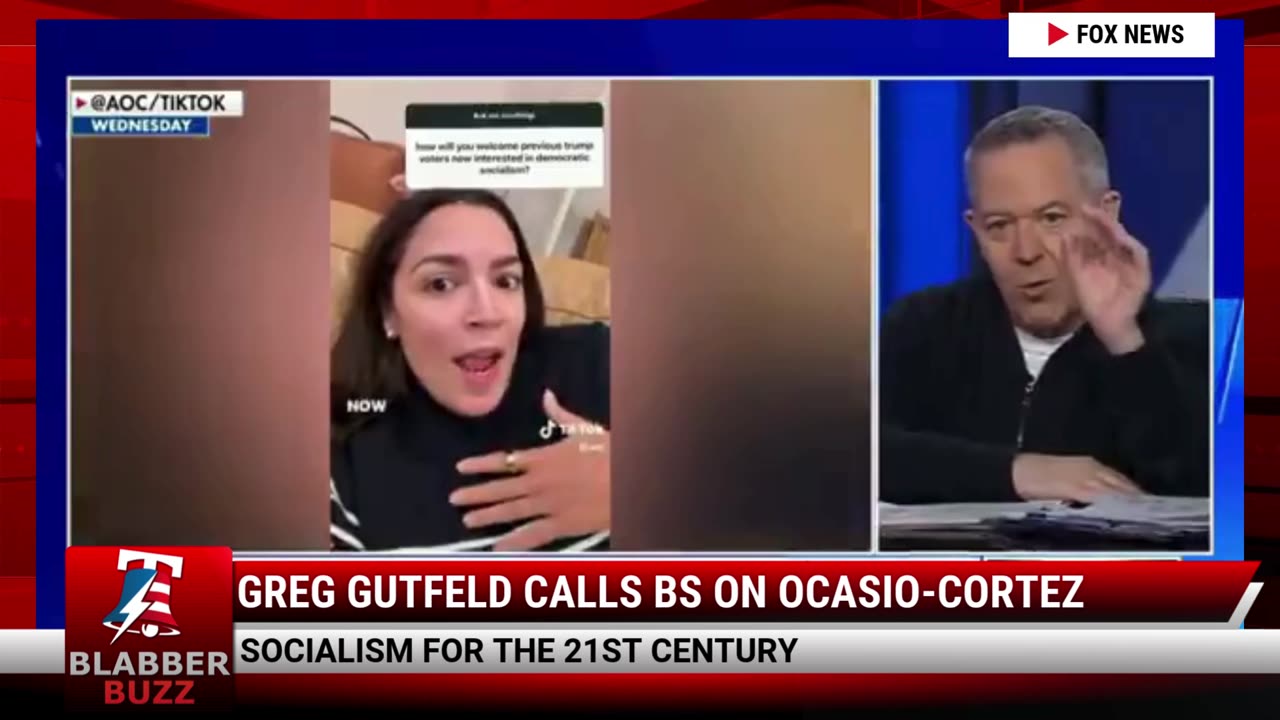 Greg Gutfeld Calls BS on Ocasio-Cortez