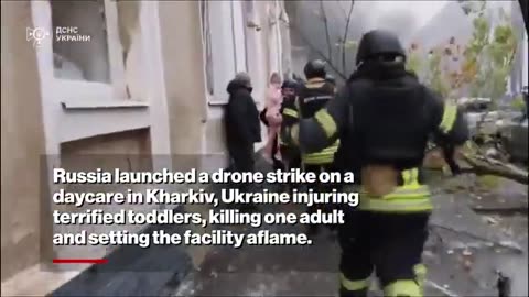 Scary Moment Russia ATTACKS Ukrainian Pre-School, Children Carried Away