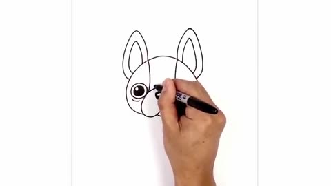 How to Draw a Dog French Bulldog