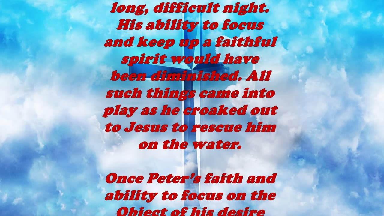 Matthew 14:32 - Daily Bible Verse Commentary