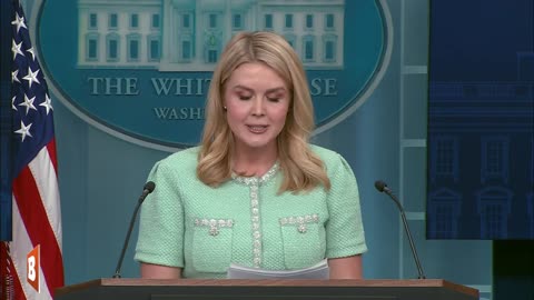 LIVE: Trump Press Secretary Karoline Leavitt Holds Press Conference at White House...