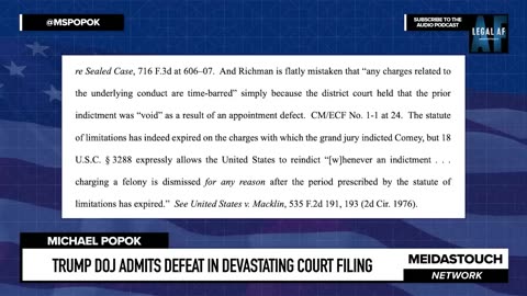 Trump DOJ ADMITS DEFEAT in DEVASTATING FILING