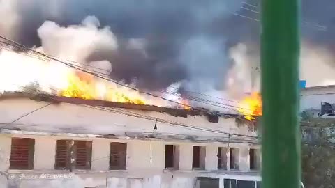 BREAKING: Large fire at General Hospital in Port-au-Prince, Haiti, following