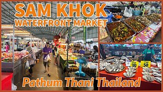 Ing Nam Sam Khok: Local Riverside Market in Pathum Thani Thailand 2025