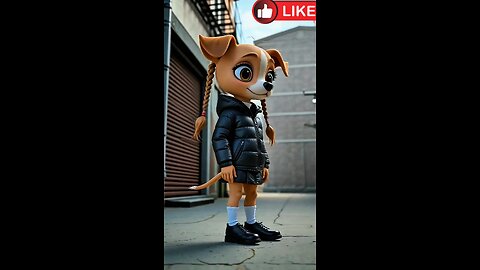 Boy Dog and Girl Dog Getting Ready to Go on a Date. AI generate funny and entertainment video