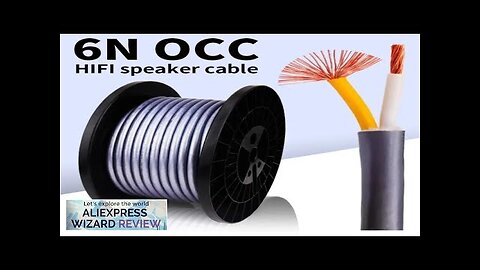 HIFI 2 Core Speaker Wire 6N OCC Pure Copper Cabo Audio Video Review