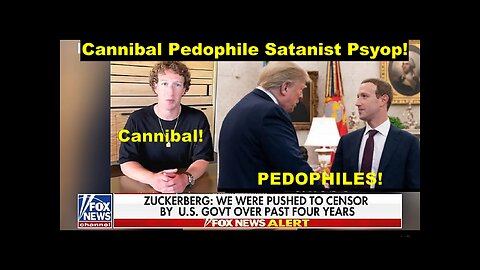 Another 'Announcement' LIE From Cannibal Pedophile Satanist Psyop Mark Zuckerberg!