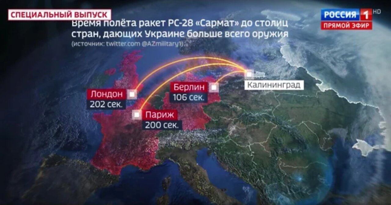 Russia will put London underwater - Russian state TV