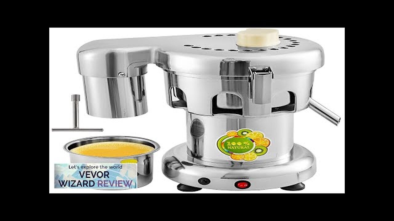 VEVOR Commercial Juice Extractor Heavy Duty Juicer Aluminum Casting and Stainless Steel Review