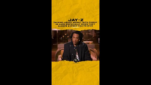 @jayz Talking about money with family is hard especially when they always expect you to give