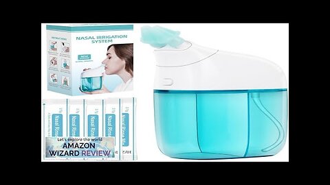 Nasal Irrigation System with 30 Saline Packets Nasal Care Sinus Rinse Machine Review