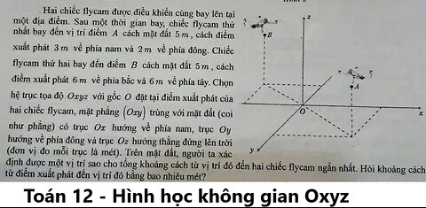 Hai chiếc flycam được điều khiển cùng bay lên tại một địa điểm. Sau một thời gian bay