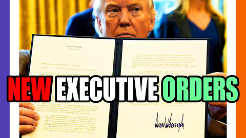 🔴LIVE: NEW Executive Orders followed by NEWS SHOW 🟠⚪🟣