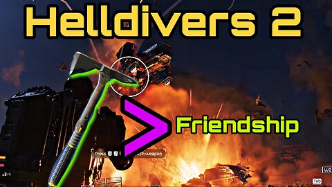 Friendly Tomahawk and the 3 Melee kills - Helldivers 2