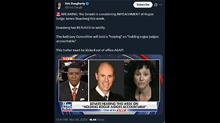 🚨 BREAKING: The Senate is considering IMPEACHMENT of Rogue Judge James Boasberg this week.
