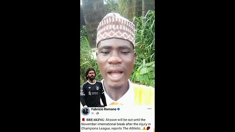 Liverpool Goalkeeper Allison will not be available Liverpool until November international break