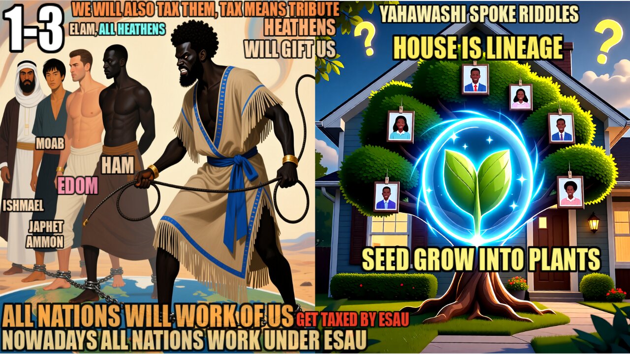 Heathens Will Build Our Kingdom, Precious Seed, House Is Lineage, Edifying Is Charity, Riddles 1-3