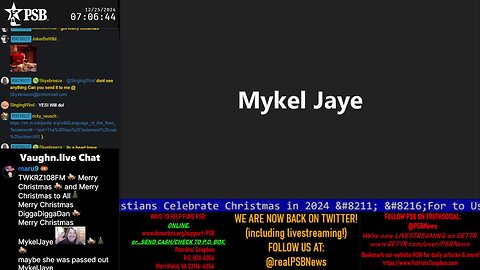 2024-12-25 07:00 EST - Patriots Soapbox AM: with MykelJaye