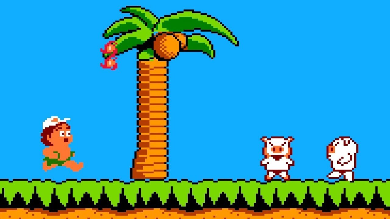 Adventure Island II (NES) - Cave Island