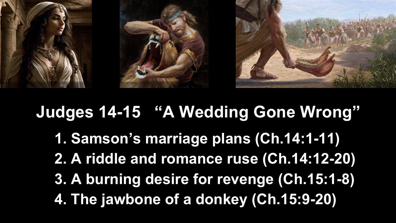 Judges 14-15 “A Wedding Gone Wrong”