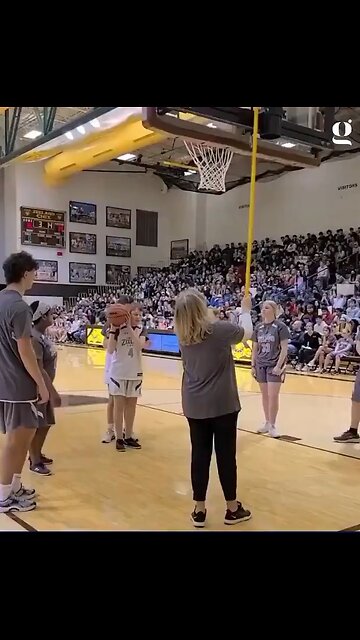 The Crowd Goes Silent So A Blind Student Could Hear The Sound Cue & Attempt A Free Throw