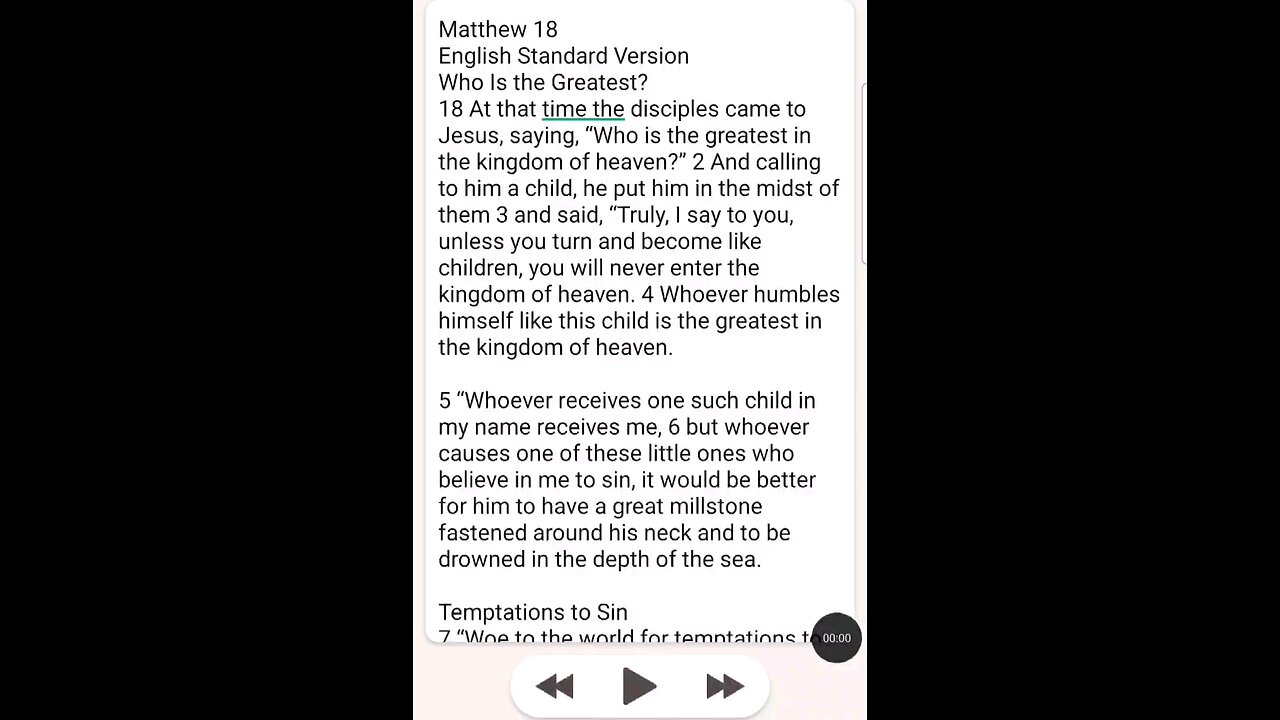 Matthew Chapter 18 ESV