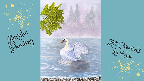 Painting an Enchanting Swan in a Foggy Landscape / Part 2