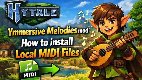 How to Add LOCAL MIDI Files to Hytale | Ymmersive Melodies Mod Guide