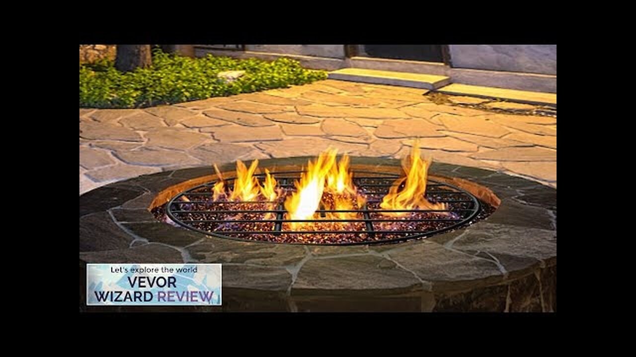 VEVOR Fire Pit Grate Heavy Duty Iron Round Firewood Grate Round Wood Review