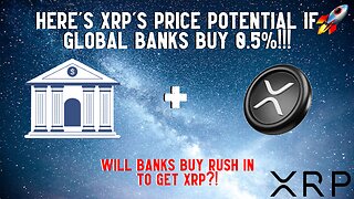 Here's XRP's Price Potential If GLOBAL BANKS Buy Just 0.5%!!!