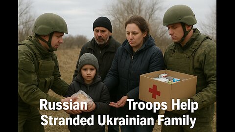 Life-Saving Aid: Russian Troops Help Deliver Food, Medicine, and Hope to Stranded Ukrainian Family